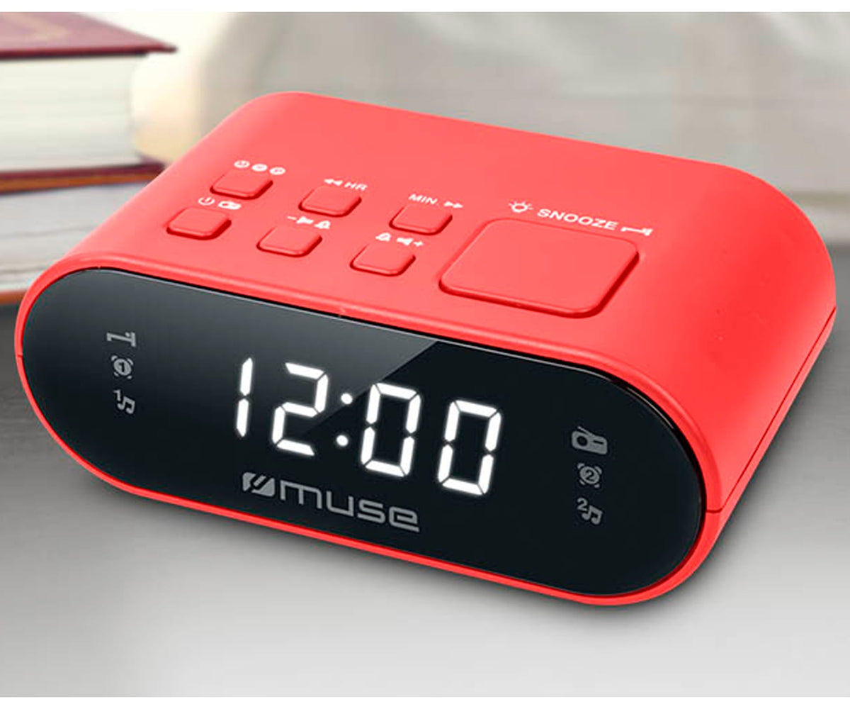 MUSE M-10 ROJO / RADIO DESPERTADOR - detalle