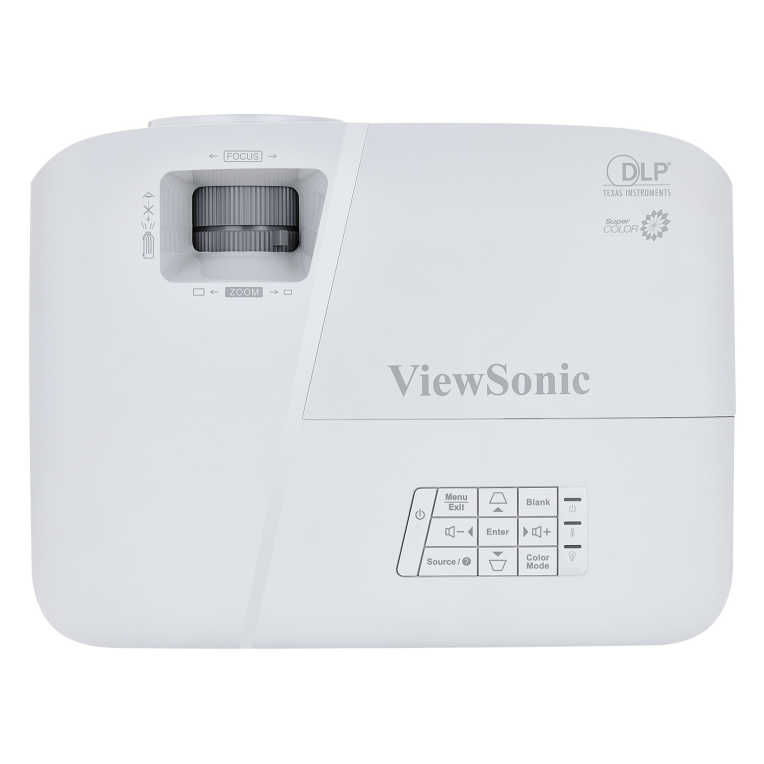 Viewsonic PA503S videoproyector Proyector de alcance estándar 3600 lúmenes ANSI DLP SVGA (800x600) Gris. Blanco - detalle