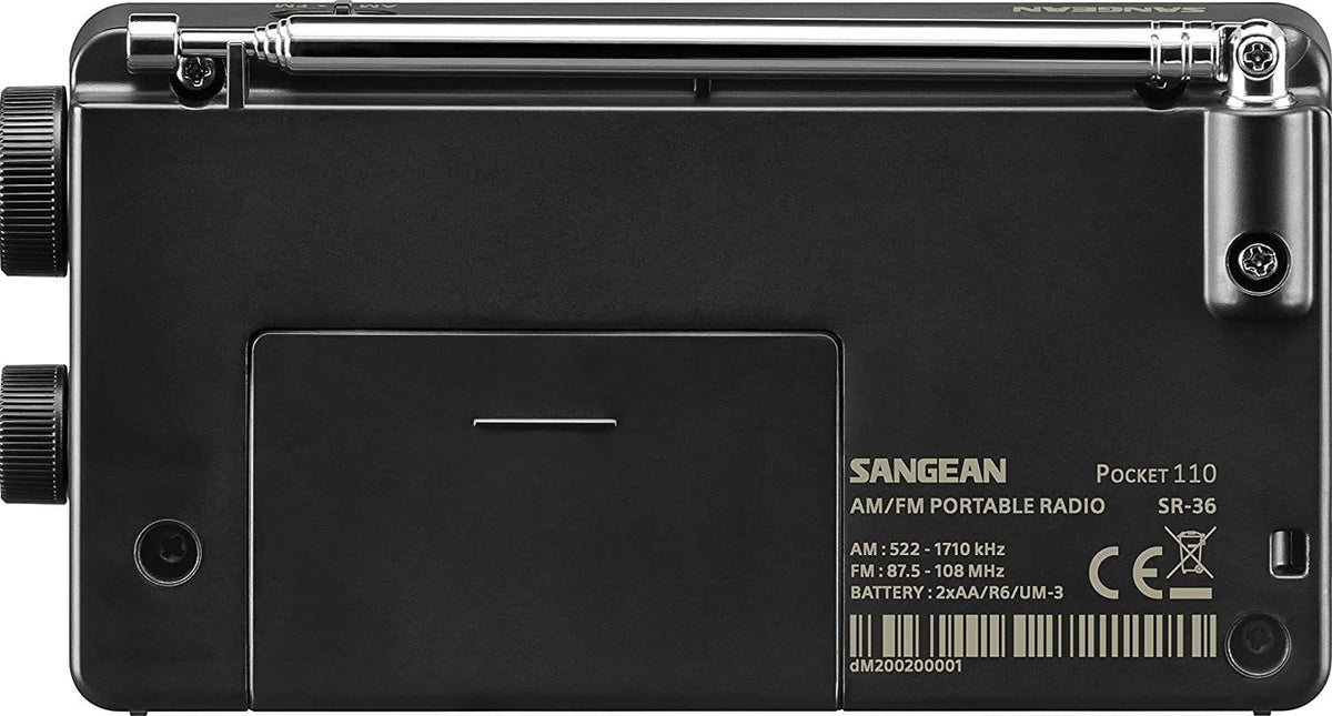 SANGEAN SR-36 NEGRO / RADIO PORTÁTIL - detalle