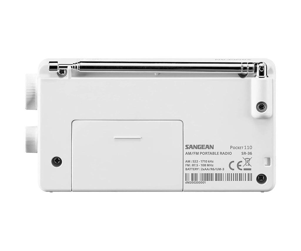 SANGEAN SR-36 BLANCO / RADIO PORTÁTIL - detalle