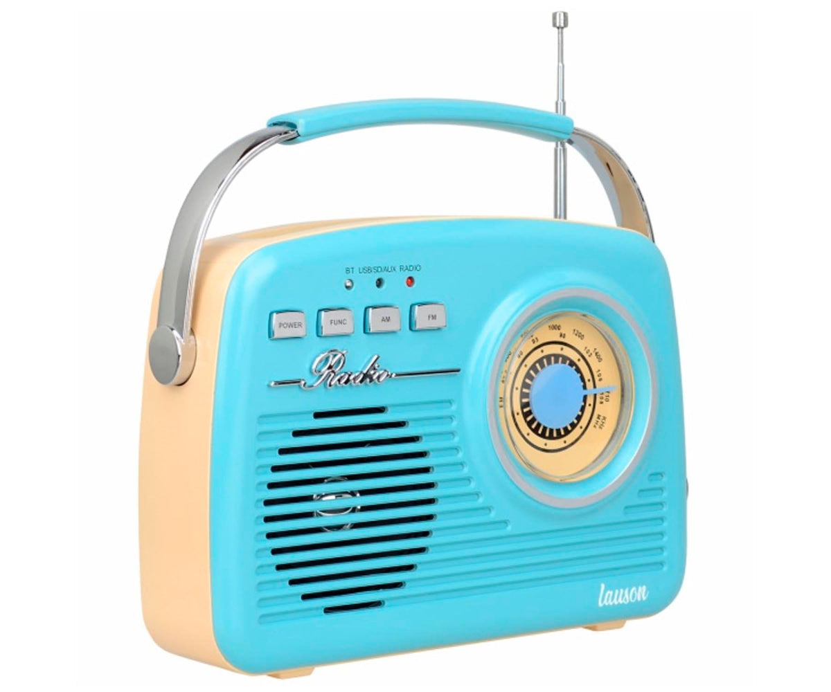 LAUSON RA142 AZUL CREMA / RADIO DESPERTADOR - detalle