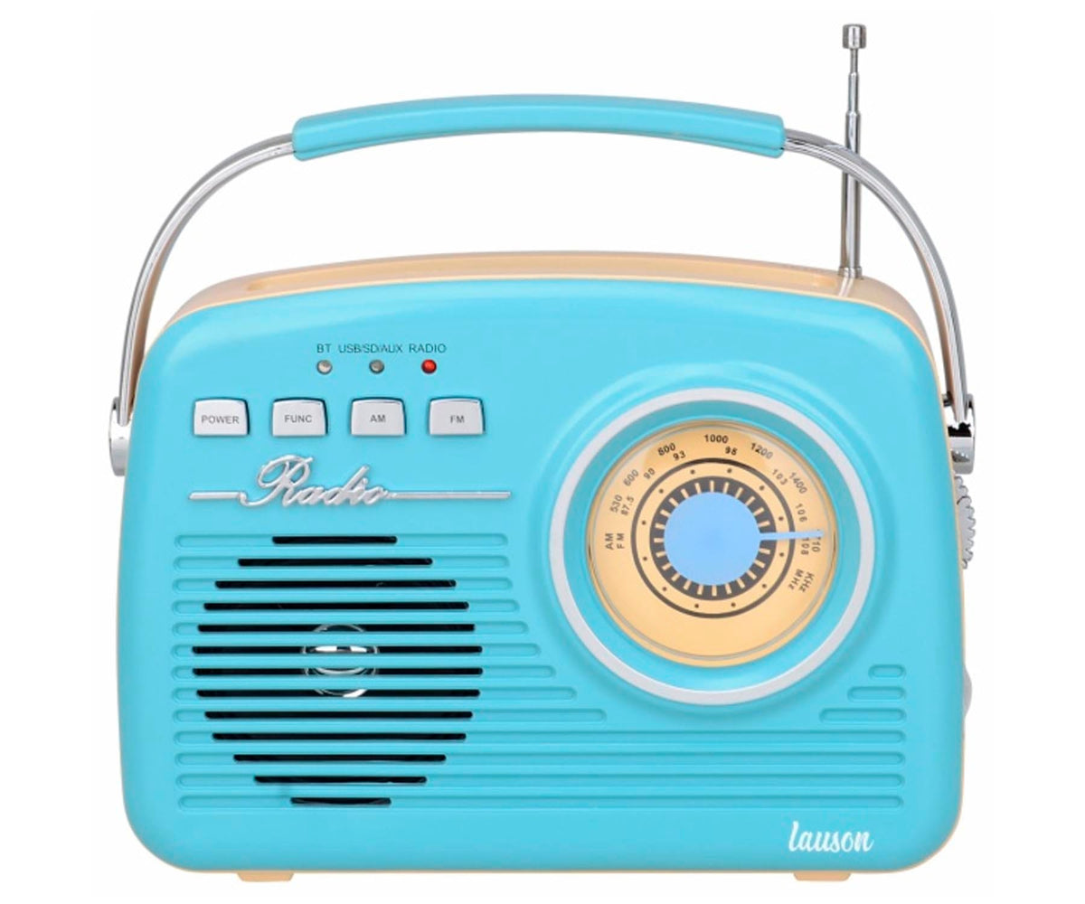 LAUSON RA142 AZUL CREMA / RADIO DESPERTADOR