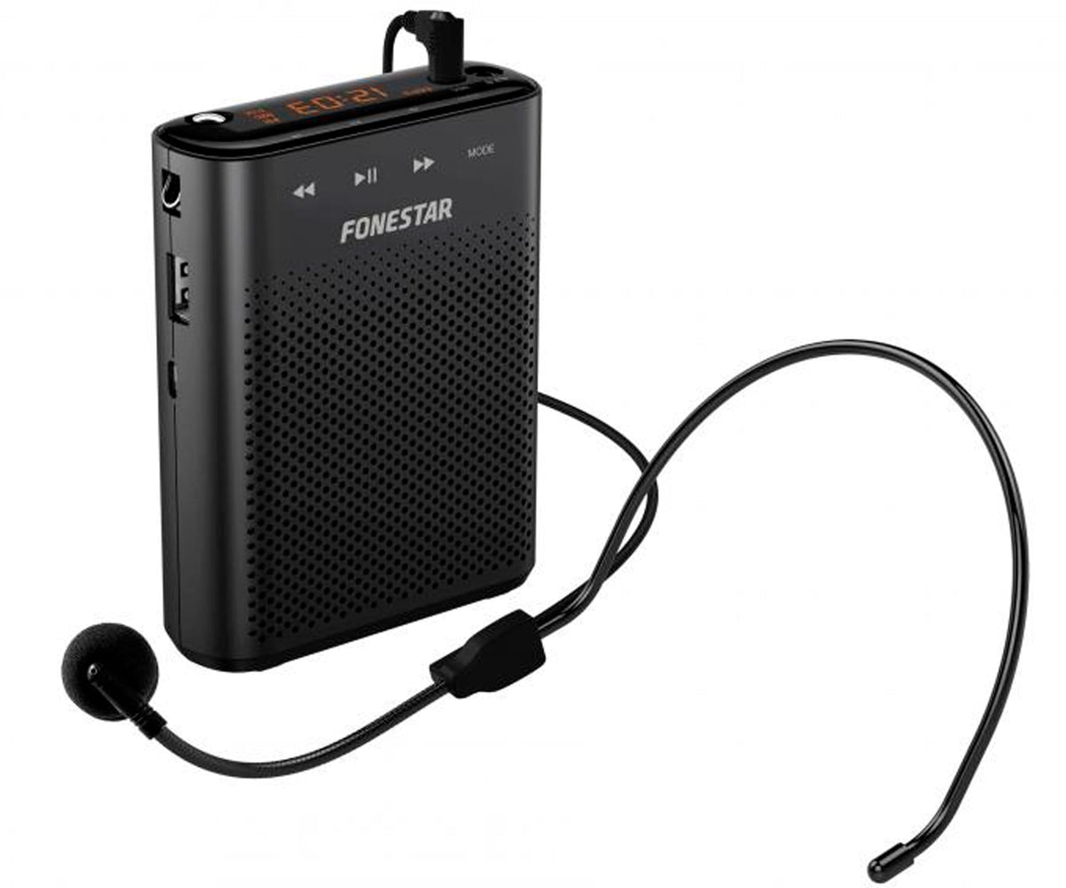 FONESTAR ALTA-VOZ-30 BLACK / AMPLIFICADOR PORTÁTIL PARA CINTURA CON MICRÓFONO - detalle