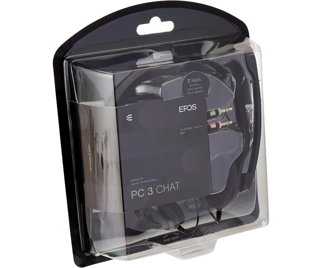 EPOS PC 3 CHAT BLACK / AURICULAR ONEAR CON CABLE - detalle