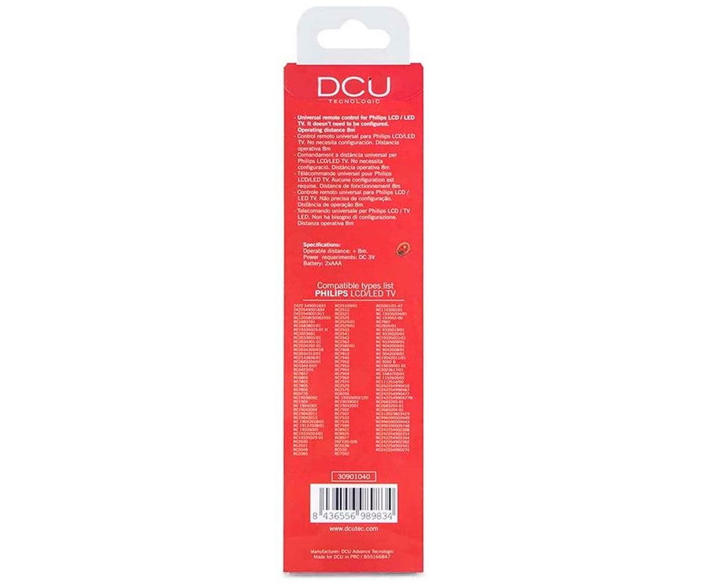 DCU MANDO A DISTANCIA UNIVERSAL PARA PHILIPS - detalle