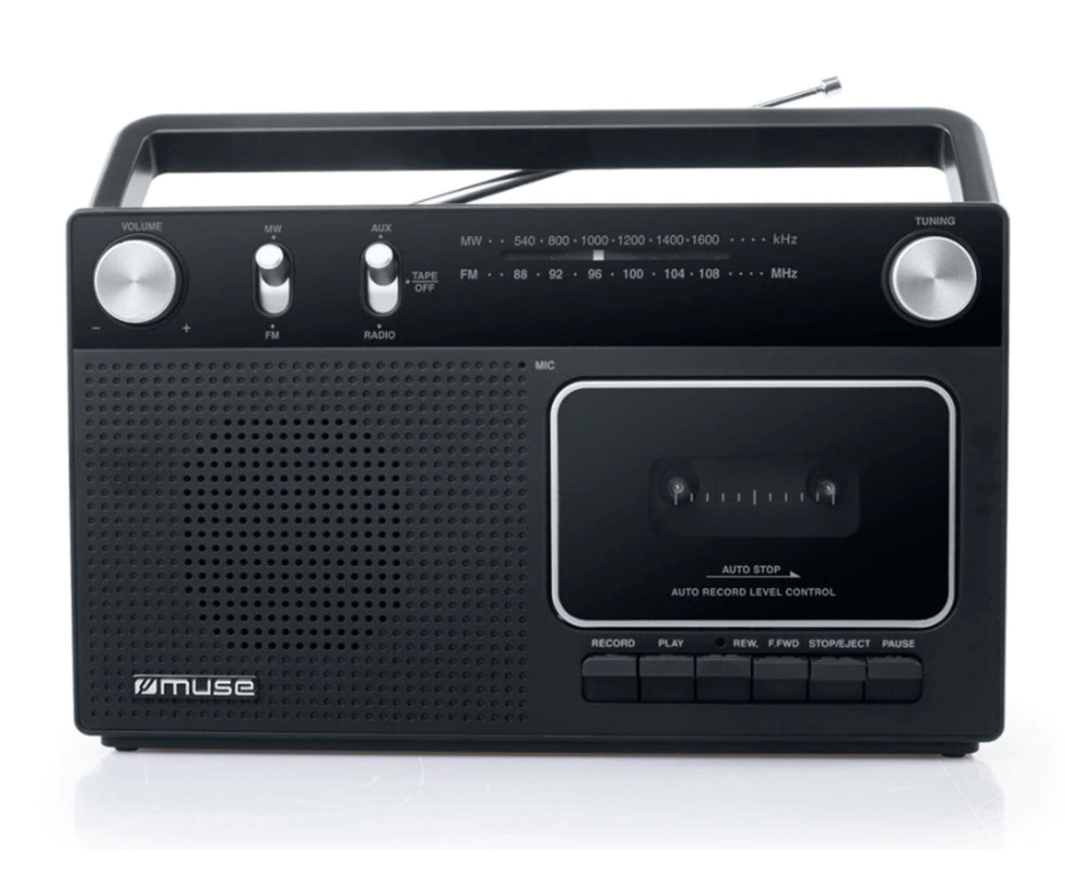 MUSE M152R NEGRO / RADIO CASSETTE PORTÁTIL - detalle