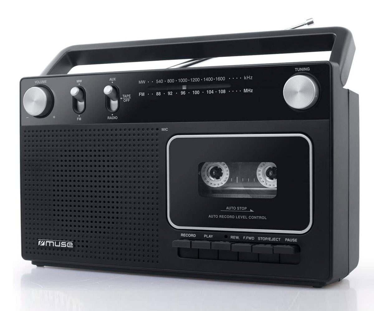 MUSE M152R NEGRO / RADIO CASSETTE PORTÁTIL