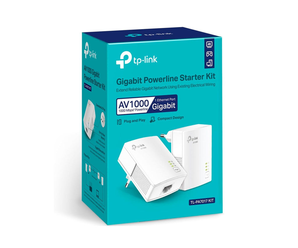 TP-LINK TL-PA7017 KIT / KIT DE ADAPTADORES POWERLINE AV1000 CON PUERTO GIGABIT - detalle