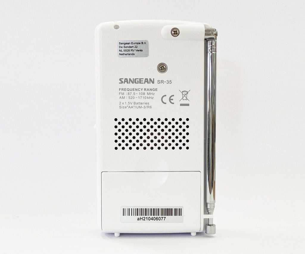 SANGEAN SR-35 BLANCO / RADIO PORTÁTIL - detalle
