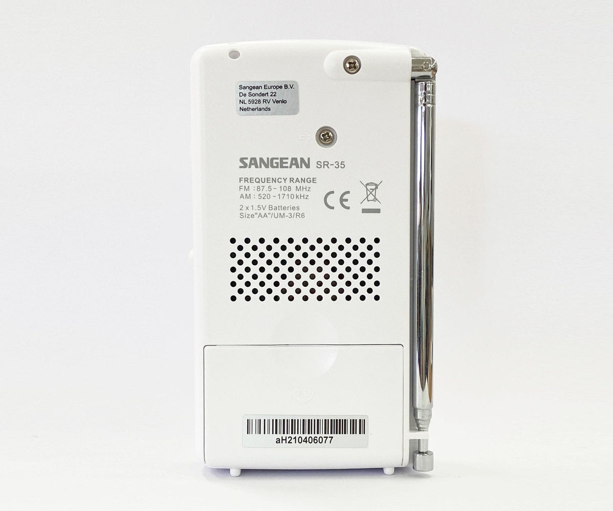 SANGEAN SR-35 BLANCO / RADIO PORTÁTIL - detalle