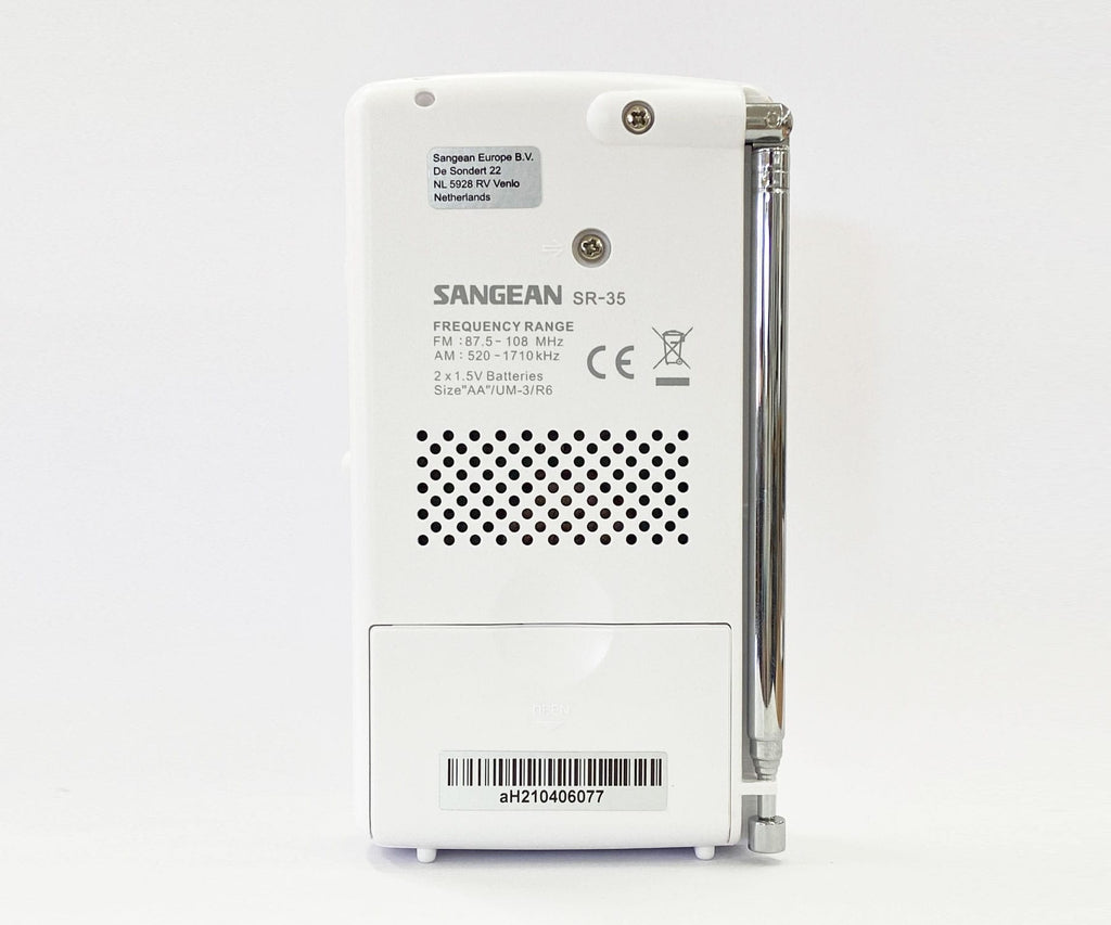 SANGEAN SR-35 BLANCO / RADIO PORTÁTIL - detalle