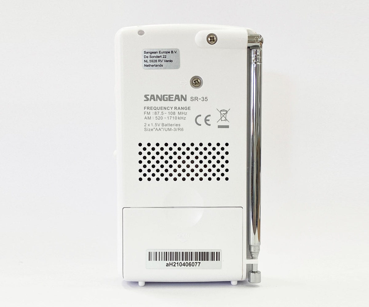 SANGEAN SR-35 BLANCO / RADIO PORTÁTIL - detalle