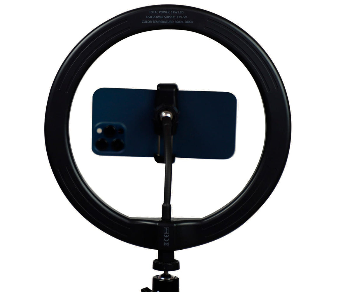 KSIX BXYOUTUB02 / ARO DE LUZ Y SOPORTE TRÍPODE PARA SMARTPHONE - detalle