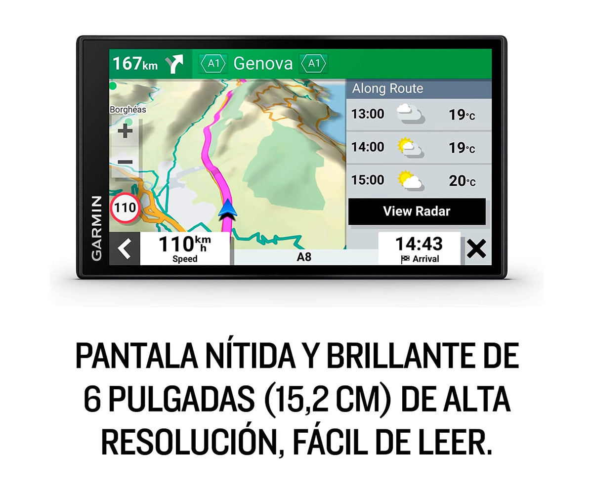 GARMIN DRIVESMART 66 / NAVEGADOR GPS PARA COCHE 6" CON MAPAS DE EUROPA - detalle
