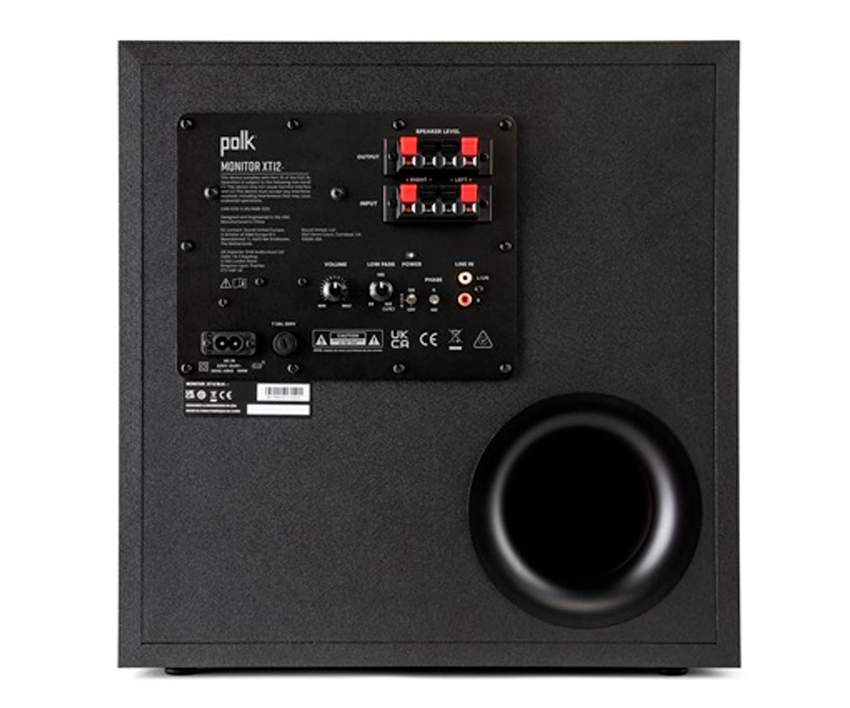 POLK MONITOR XT12 BLACK / SUBWOOFER - detalle