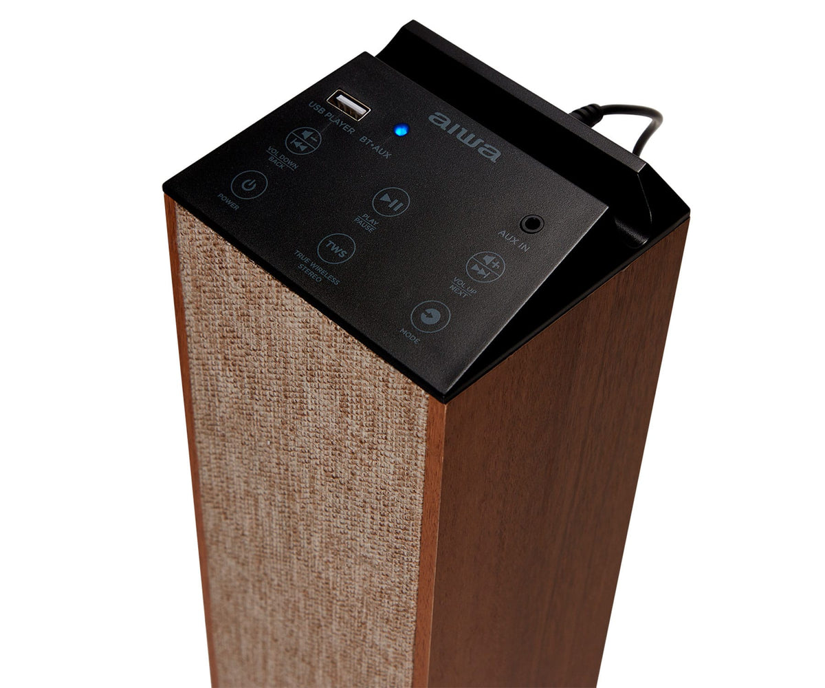 AIWA TSBT-270WD MADERA / ALTAVOZ DE TORRE - detalle