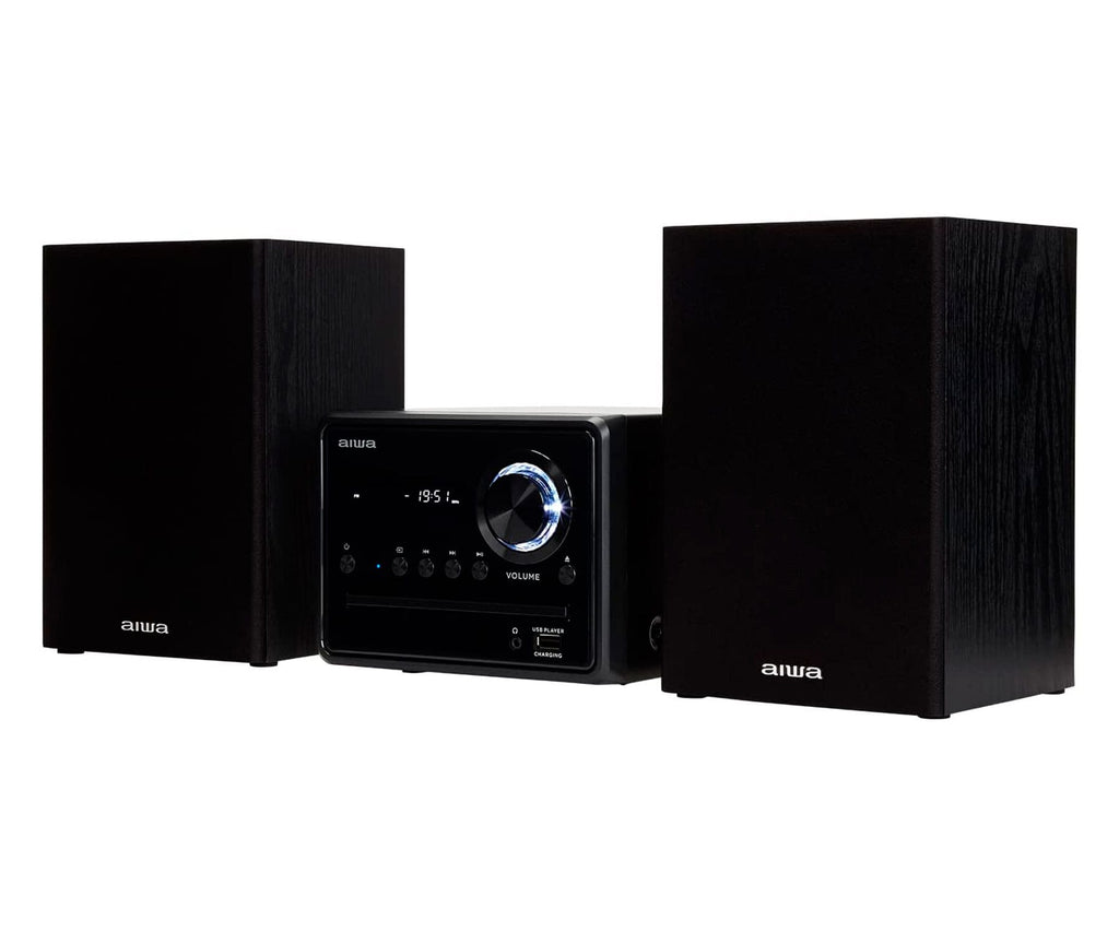 AIWA MSBTU-300 BLACK / MICROCADENA 20W CON ALTAVOCES - detalle