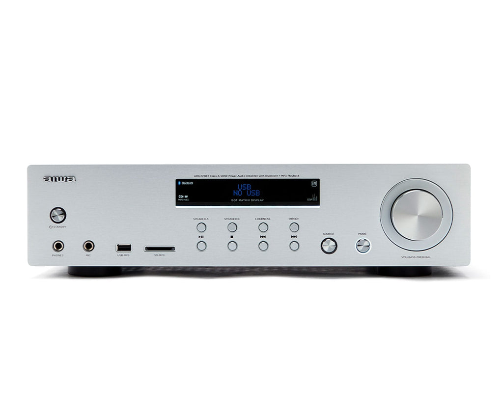 AIWA AMU-120BT SILVER / AMPLIFICADOR DE AUDIO 2.0CH 120W