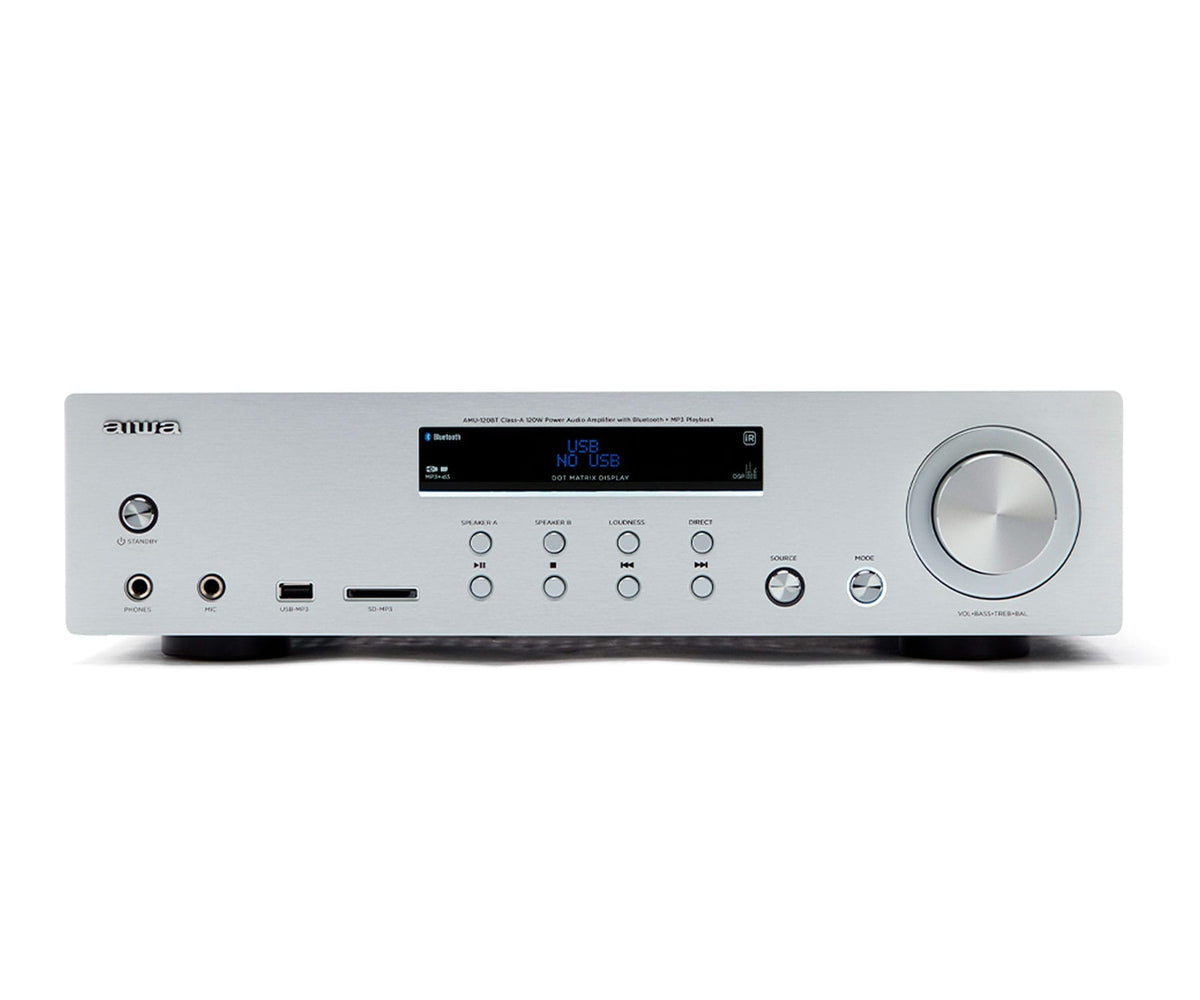 AIWA AMU-120BT SILVER / AMPLIFICADOR DE AUDIO 2.0CH 120W
