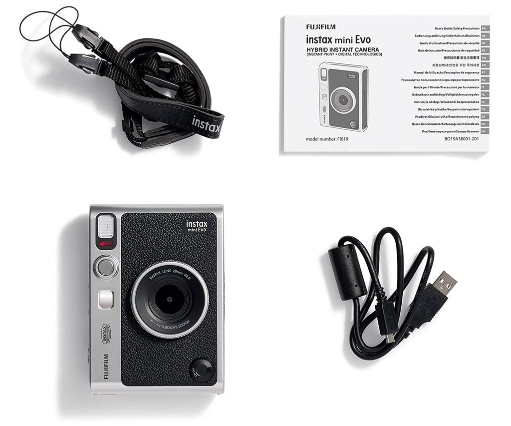 FUJIFILM INSTAX MINI EVO BLACK / CÁMARA INSTANTÁNEA - detalle