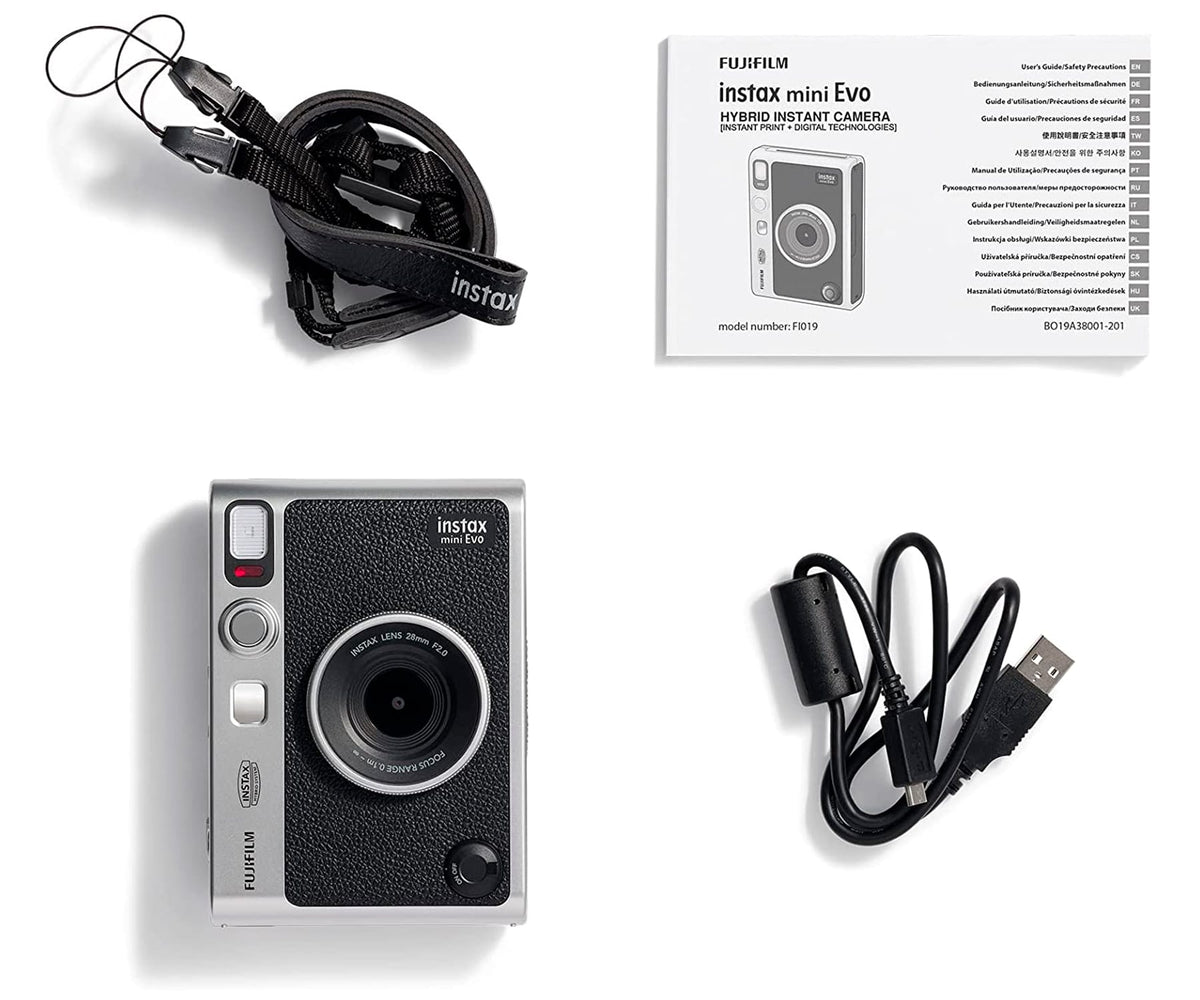 FUJIFILM INSTAX MINI EVO BLACK / CÁMARA INSTANTÁNEA - detalle