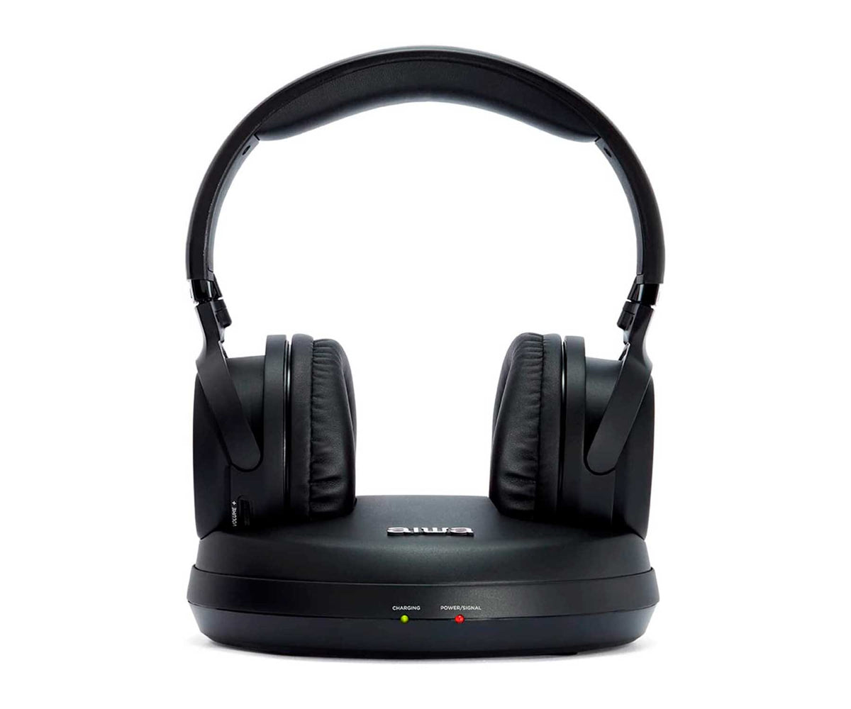 AIWA WHF-930D BLACK / AURICULARES OVEREAR INALÁMBRICOS RF - detalle