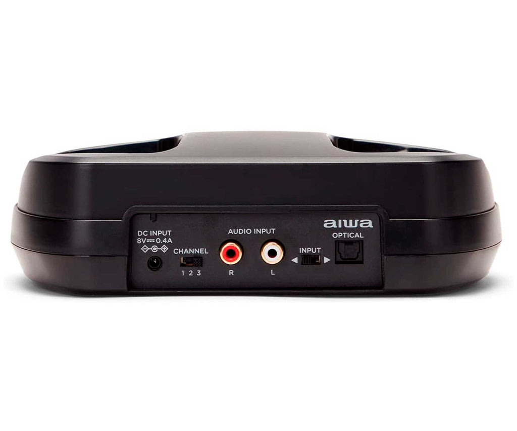 AIWA WHF-930D BLACK / AURICULARES OVEREAR INALÁMBRICOS RF - detalle