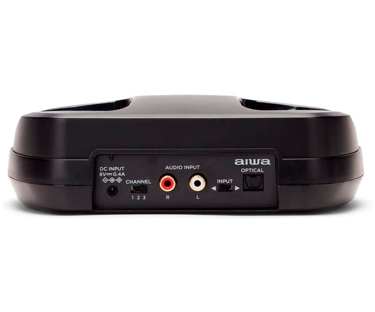 AIWA WHF-930D BLACK / AURICULARES OVEREAR INALÁMBRICOS RF - detalle