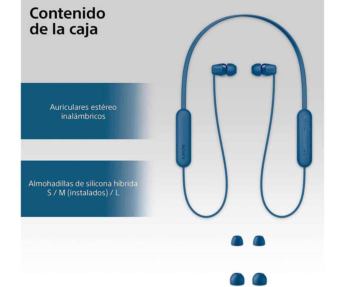 SONY WI-C100 BLUE / AURICULARES INEAR INALÁMBRICOS - detalle