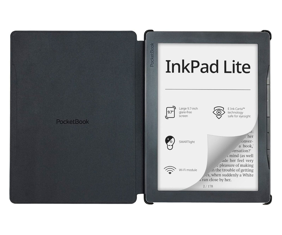 POCKETBOOK LITE SHELL COVER BLACK / FUNDA PARA LIBROS ELECTRÓNICOS - detalle