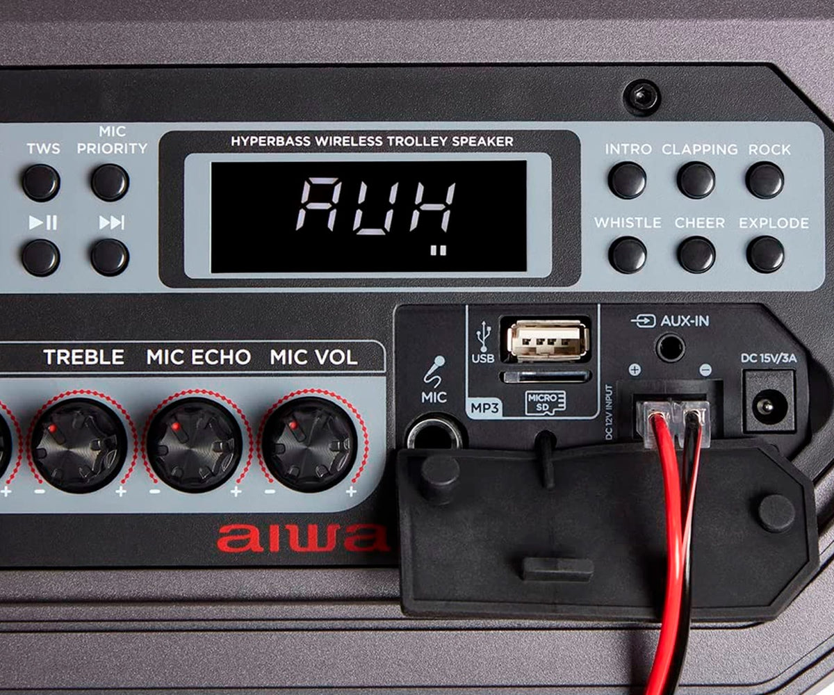 AIWA KBTUS-710 BLACK / ALTAVOZ PARA FIESTAS & KARAOKE - detalle