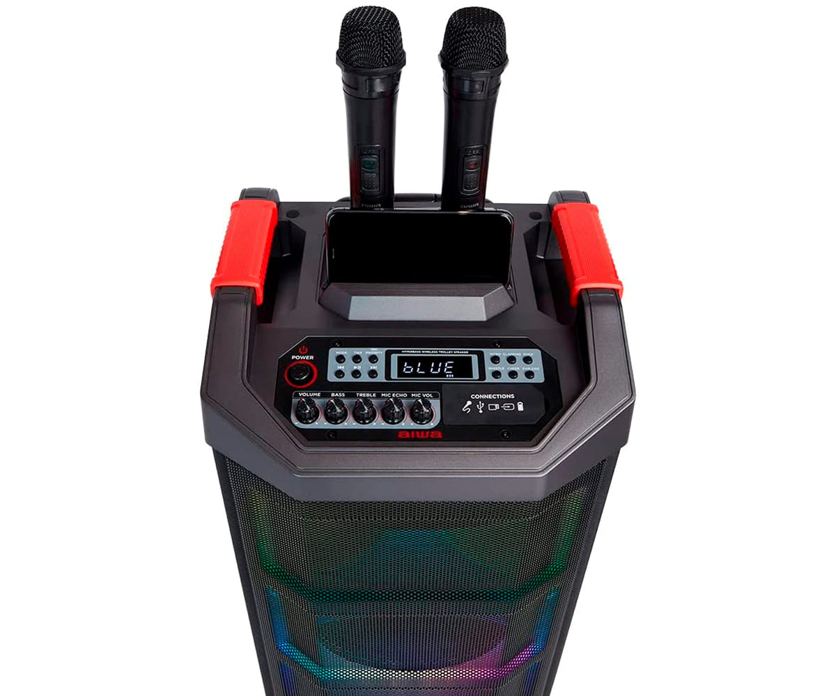 AIWA KBTUS-710 BLACK / ALTAVOZ PARA FIESTAS & KARAOKE - detalle