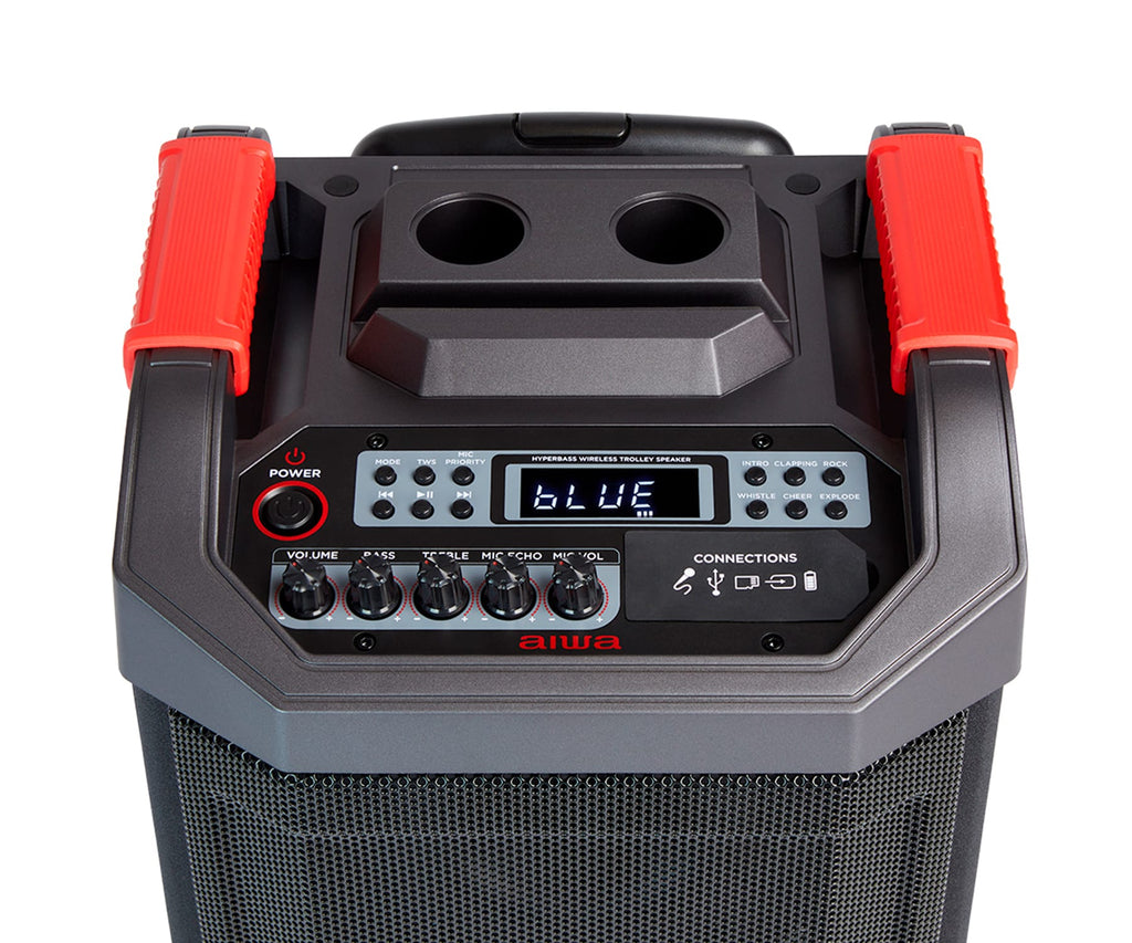 AIWA KBTUS-608 BLACK / ALTAVOZ DE FIESTA & KARAOKE - detalle