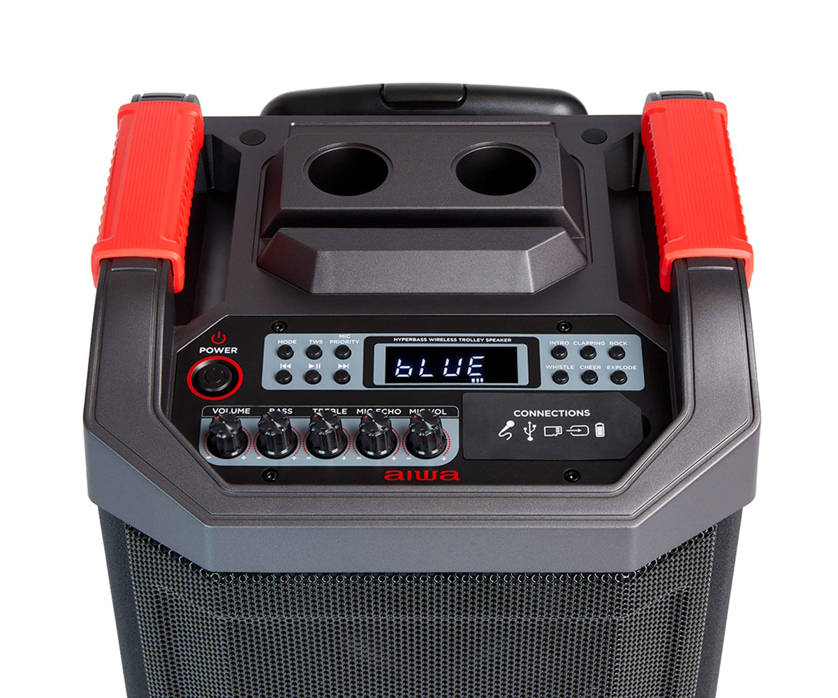 AIWA KBTUS-608 BLACK / ALTAVOZ DE FIESTA & KARAOKE - detalle