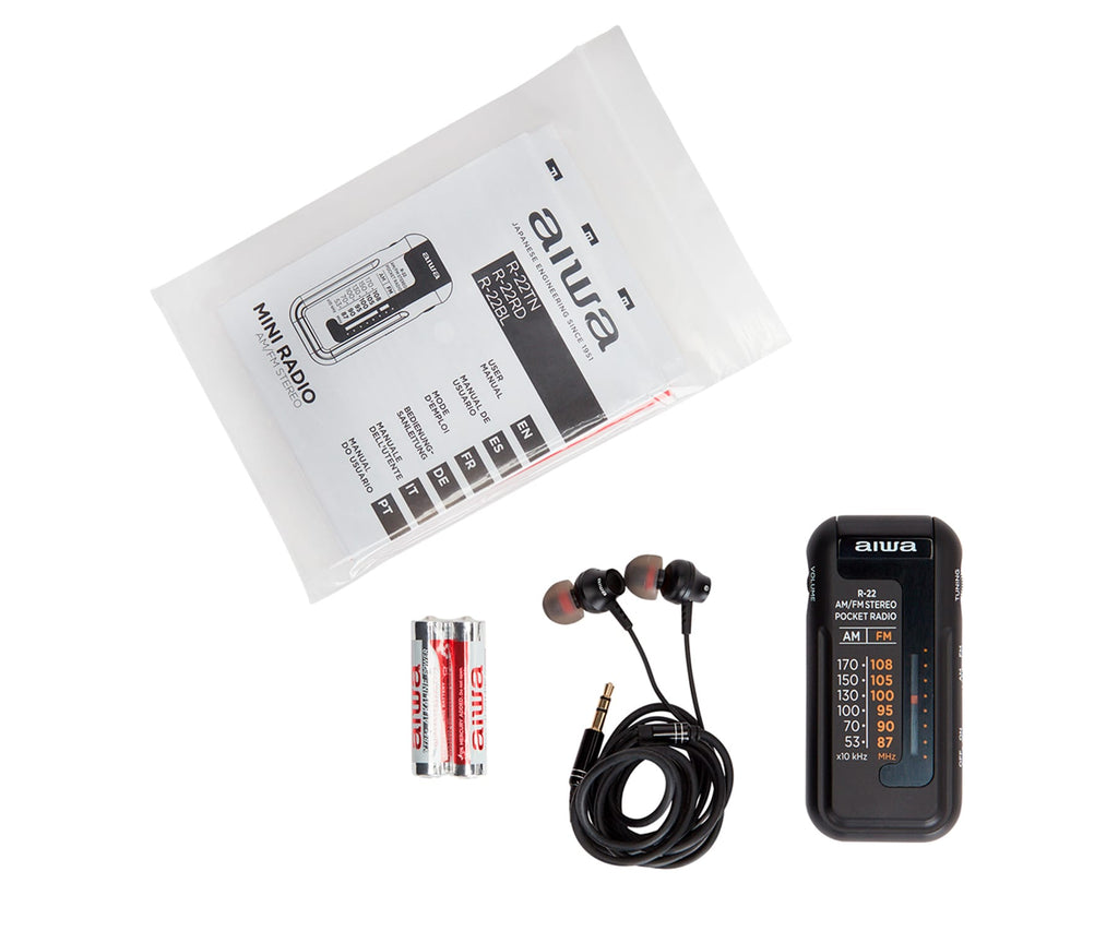 AIWA RS-22 NEGRO / RADIO FM AM PORTÁTIL - detalle