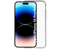 JC FUNDA TRASERA SILICONA TRANSPARENTE / APPLE IPHONE 14 PRO MAX