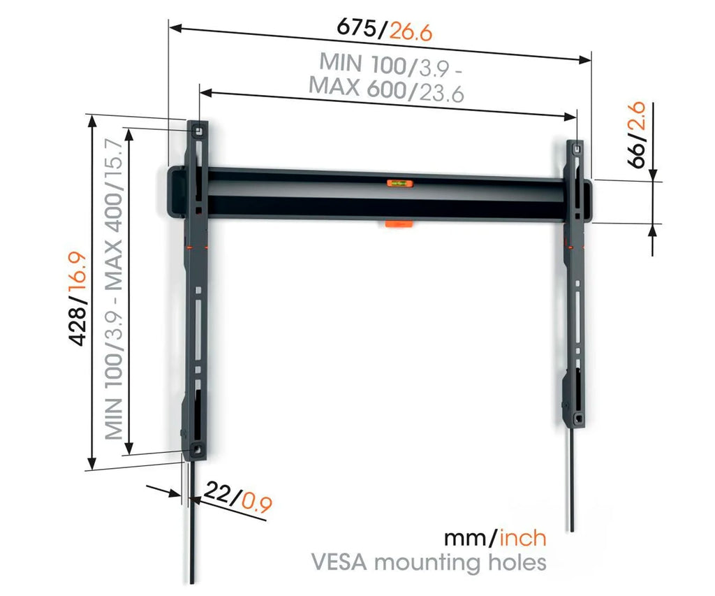 VOGEL'S TVM 3603 SOPORTE DE PARED PARA TV / 40" A 100" - detalle