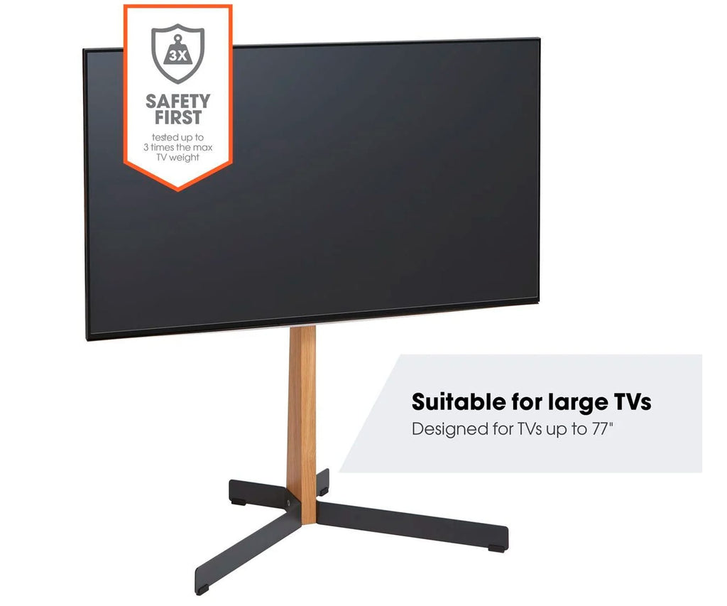 VOGEL'S TVS 3695 WOOD & BLACK / SOPORTE DE PIE PARA TV DE 40" A 77" - detalle