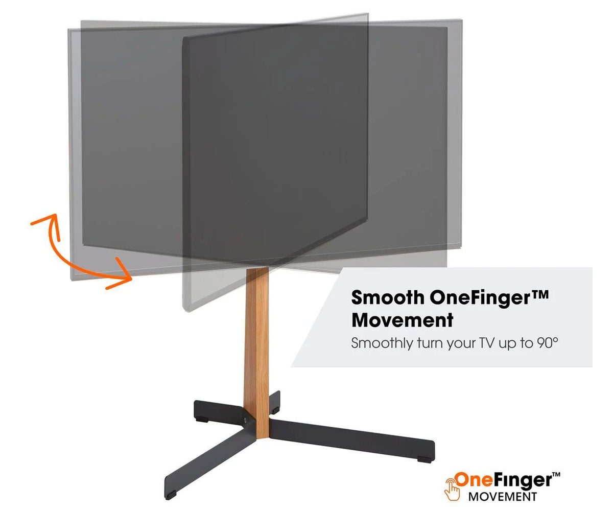 VOGEL'S TVS 3695 WOOD & BLACK / SOPORTE DE PIE PARA TV DE 40" A 77" - detalle