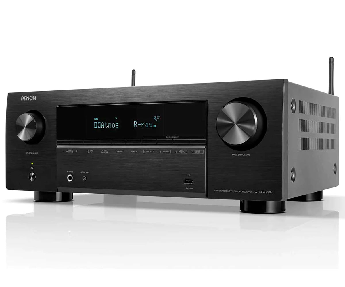 DENON AVR-X2800H BLACK / RECEPTOR AV 5.2.2CH O 7.2CH 1050W 8K