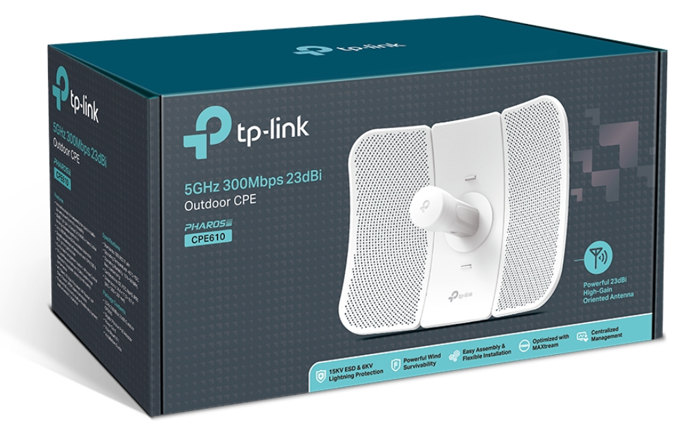 TP-Link CPE610 antena para red Antena direccional 27 dBi - detalle