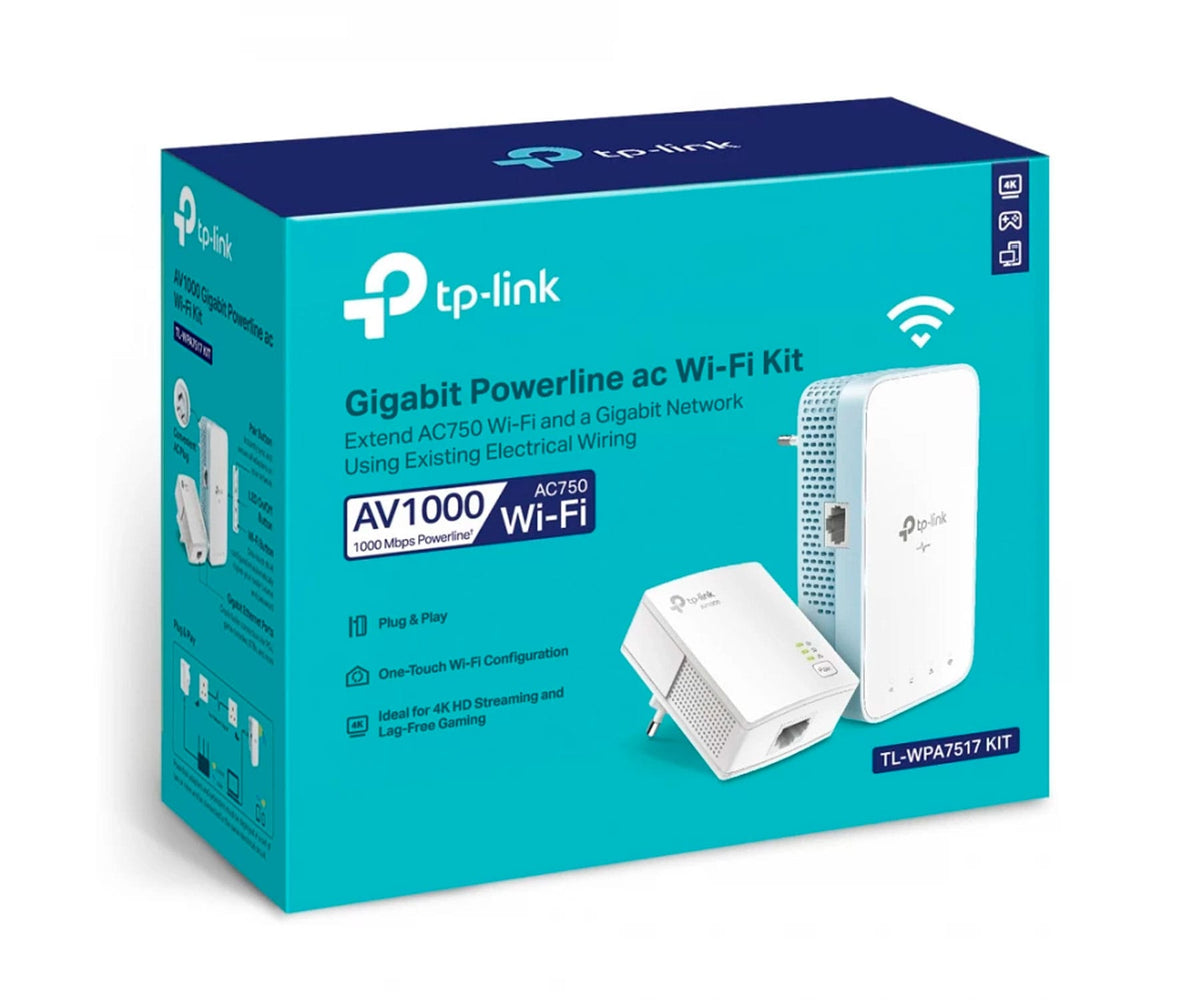 TP-LINK TL-WPA7517KIT PLC KIT / KIT EXTENSOR PLC WI-FI 1000MBPS - detalle
