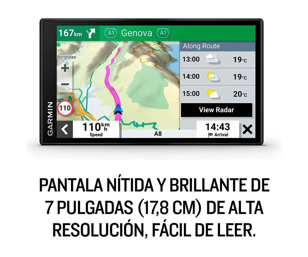 GARMIN DRIVESMART 76 EU MT-S / NAVEGADOR GPS 7" CON MAPAS DE EUROPA OCCIDENTAL - detalle