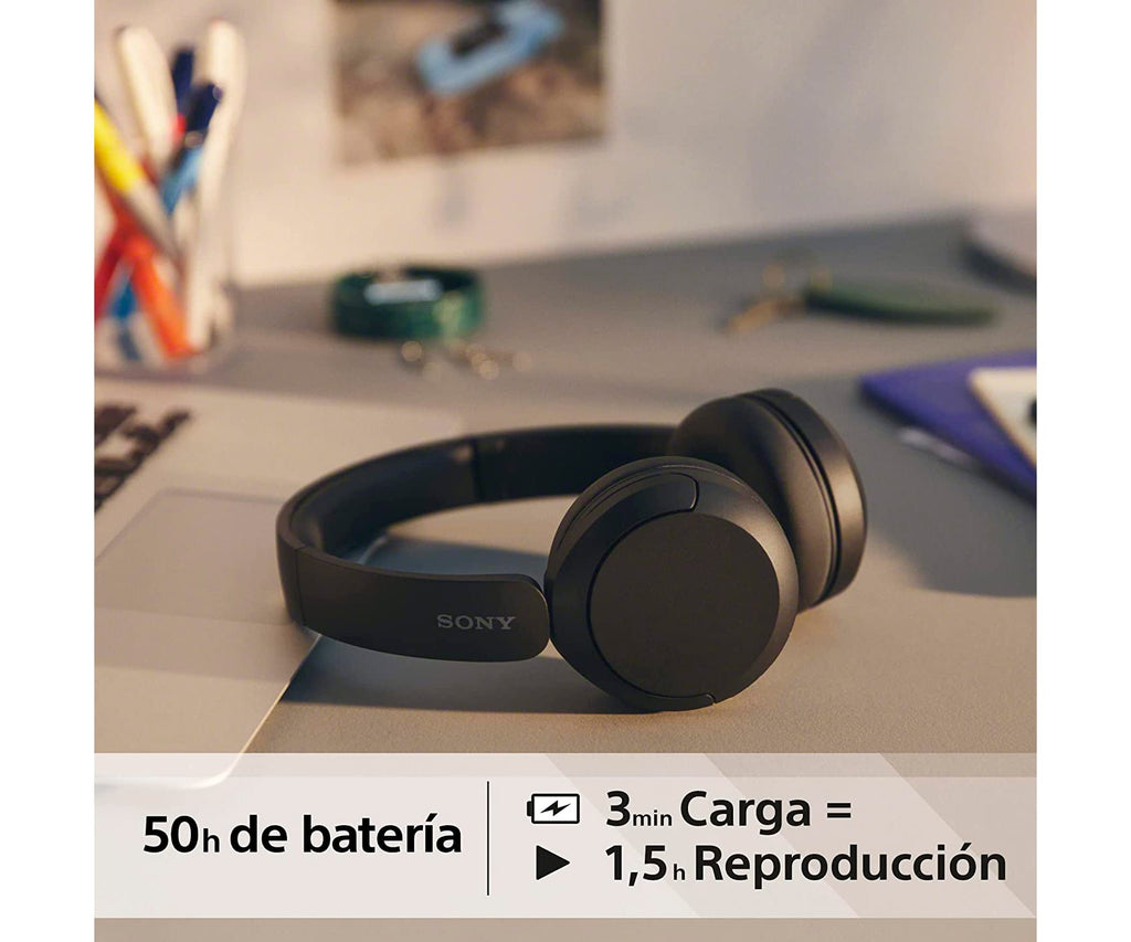 SONY WH-CH520 BLACK / AURICULARES ONEAR INALÁMBRICOS - detalle