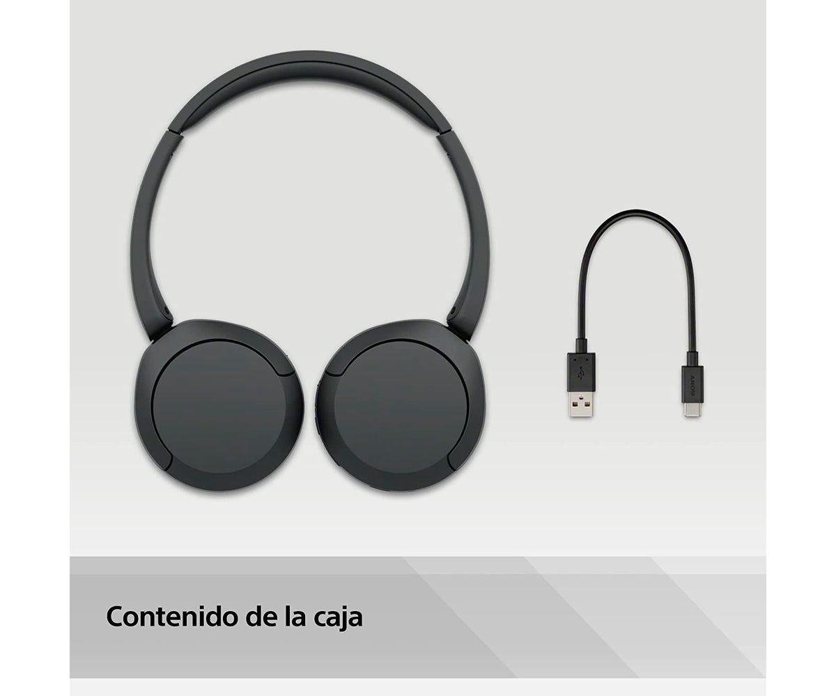 SONY WH-CH520 BLACK / AURICULARES ONEAR INALÁMBRICOS - detalle