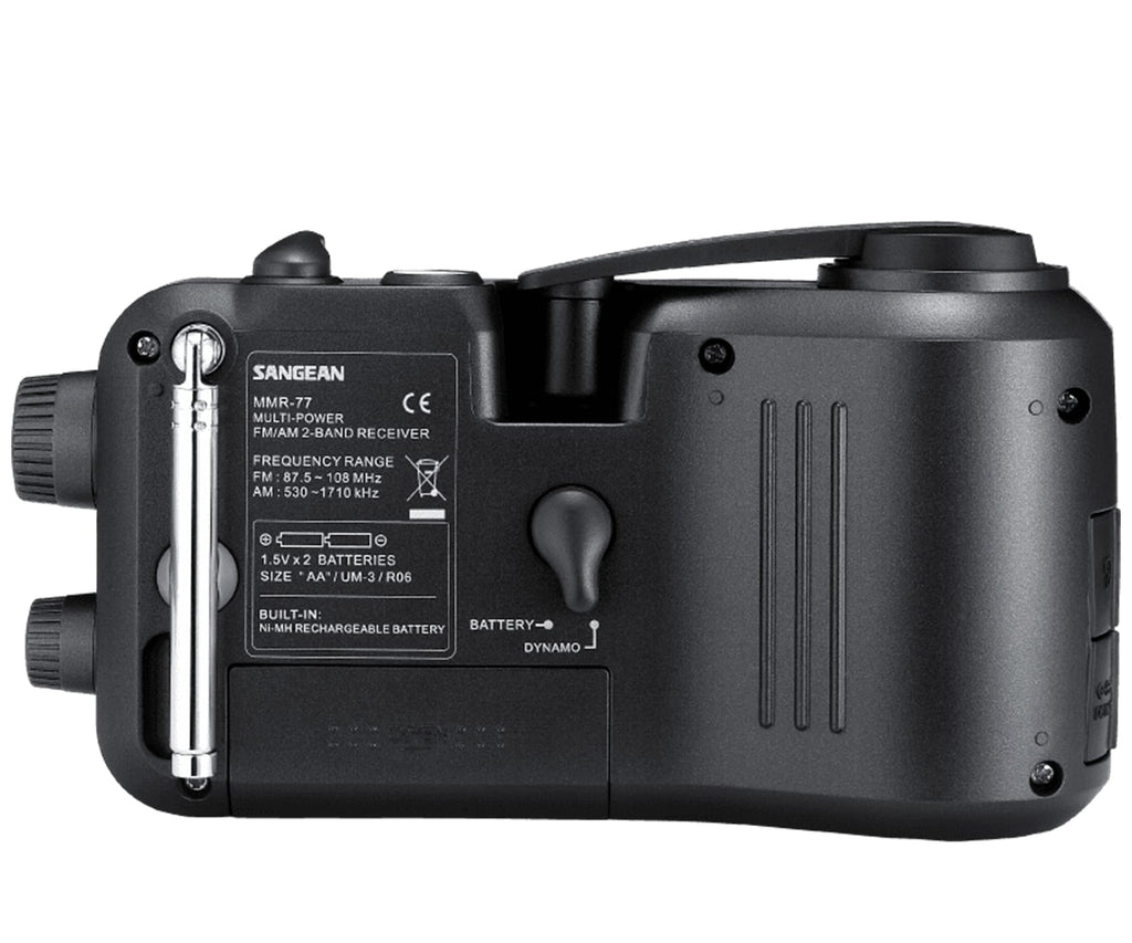 SANGEAN MMR-77 FCC MATT BLACK / RADIO PORTÁTIL - detalle