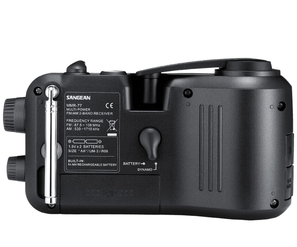 SANGEAN MMR-77 FCC MATT BLACK / RADIO PORTÁTIL - detalle