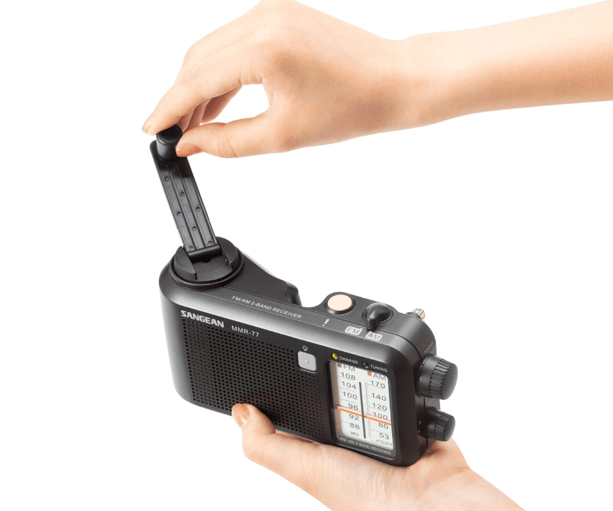 SANGEAN MMR-77 FCC MATT BLACK / RADIO PORTÁTIL - detalle