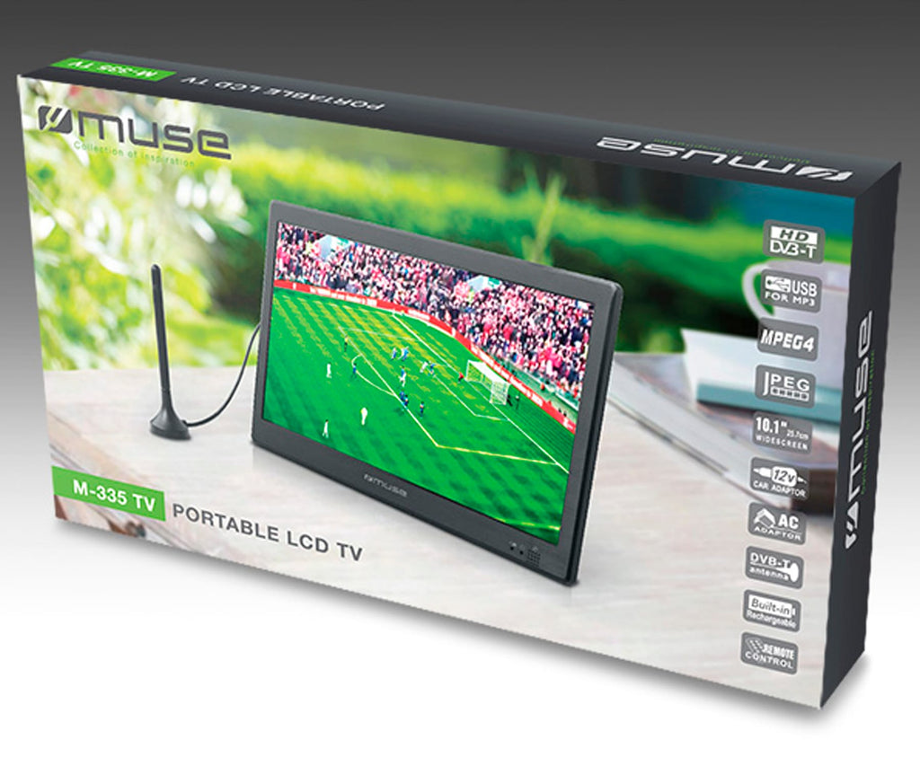 MUSE M-335 TV TELEVISOR 10.1" TFT PORTÁTIL HD - detalle