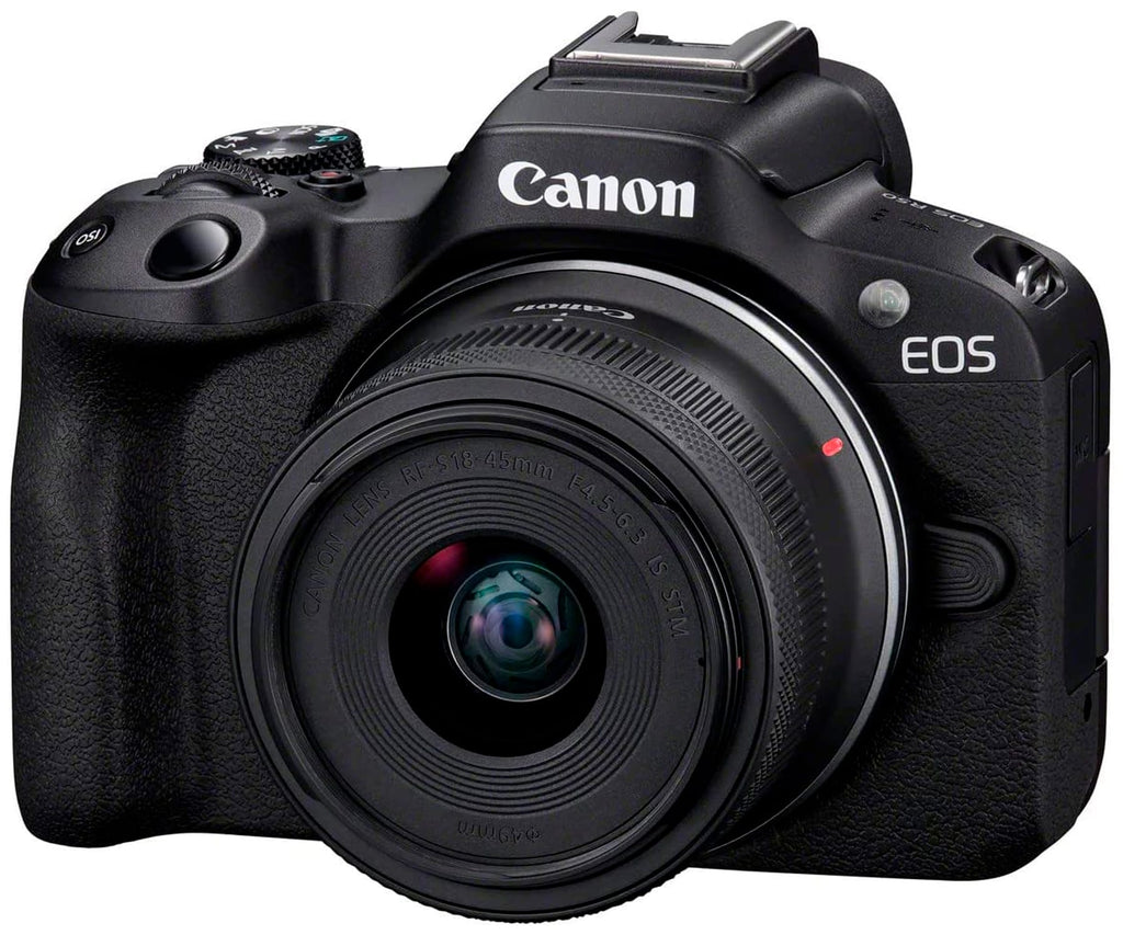 CANON EOS R50 BLACK + OBJETIVO CANON RF-S 18-45MM IS STM / CÁMARA MIRRORLESS